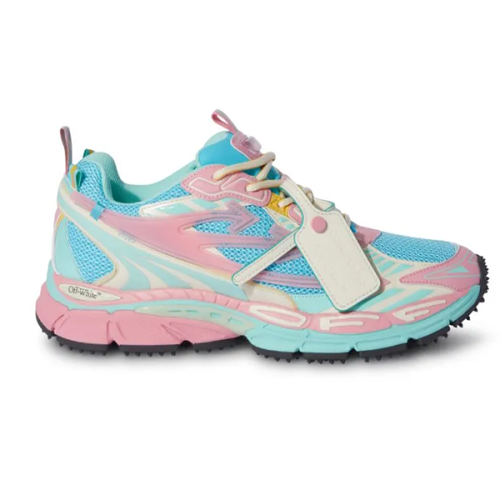 Off-White Be Right Back Unisex Mesh Sneaker Marshmallow Pink Blue
