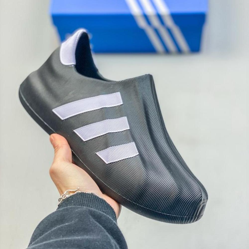 Adidas Adifoam Superstar Black and White Slip-On Shoes - E