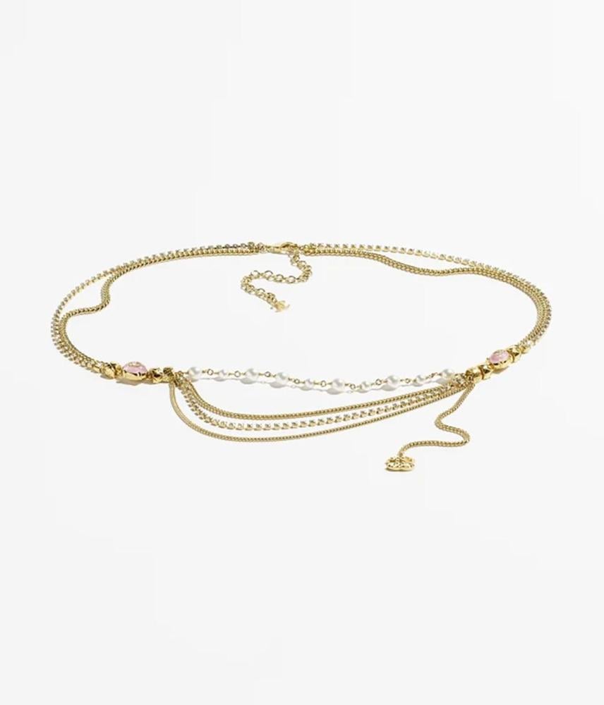 master 様] Chanel Waist Chain Multi-layer Gold Chain for Women - E