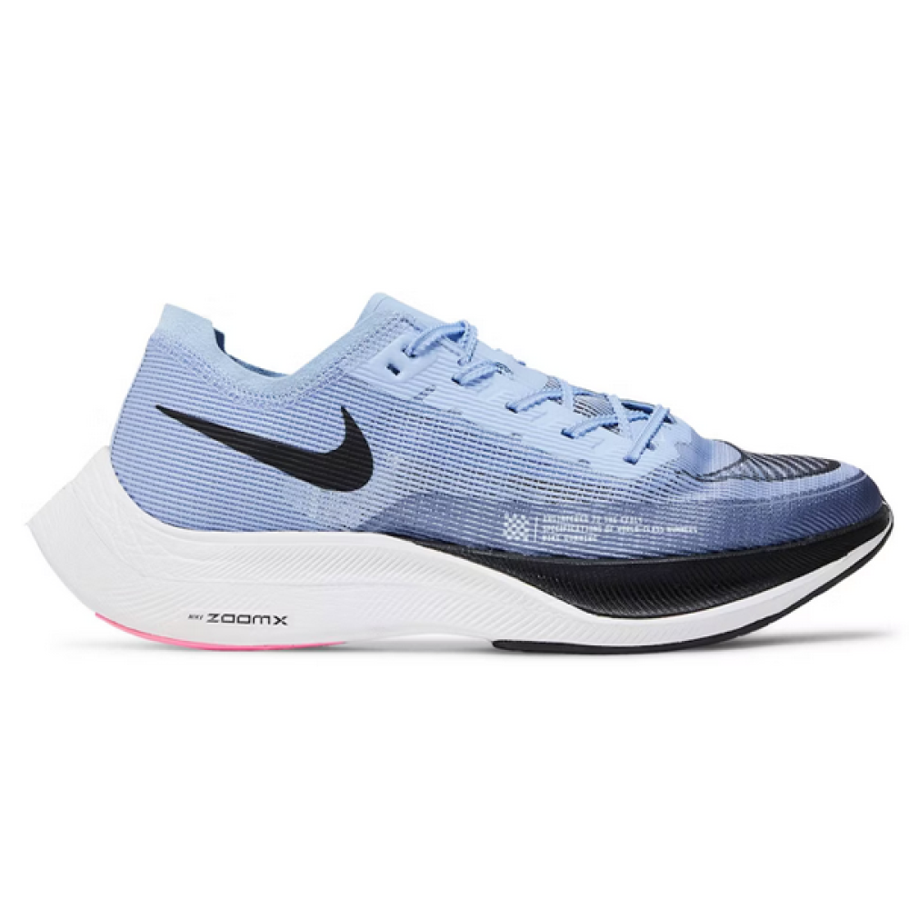 حذاء نايكي زوم اكس Vaporfly نسيج شبكي أزرق أسود