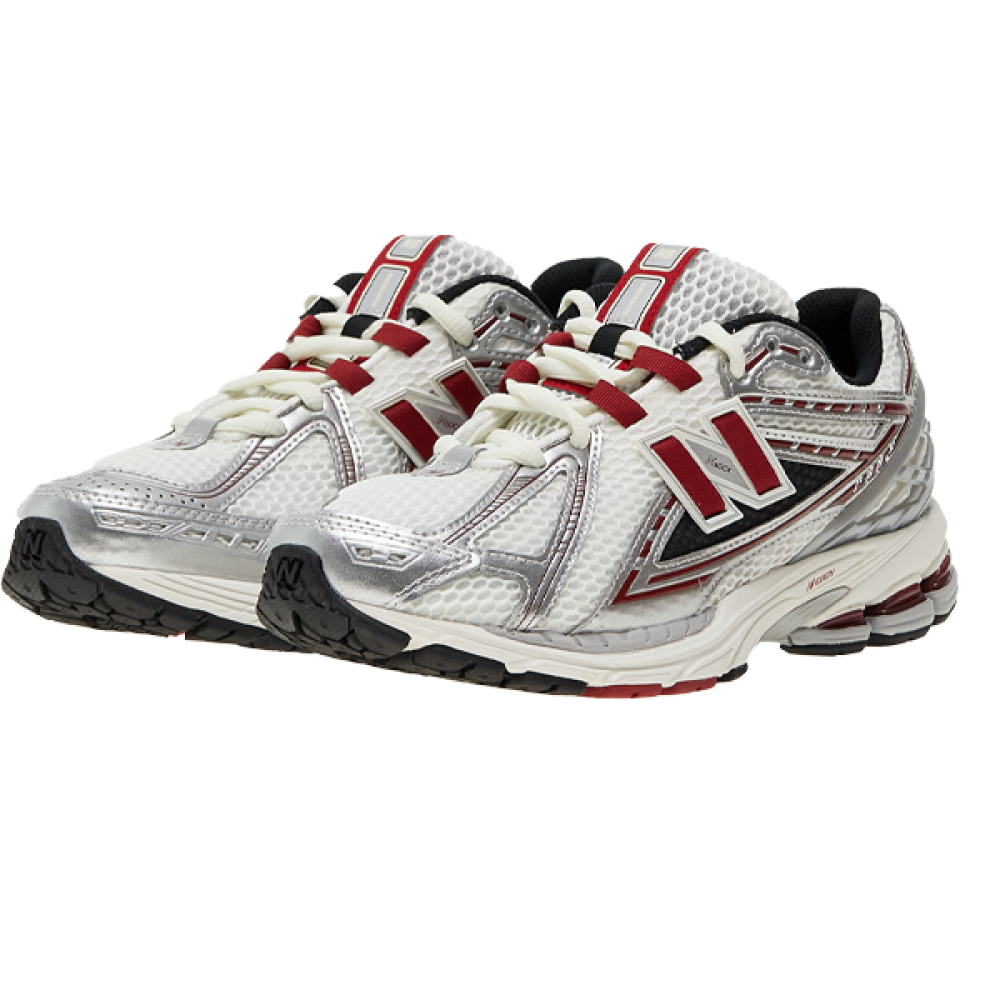New Balance Sneakers 1906 Unisex Running Shoe Silver Red E