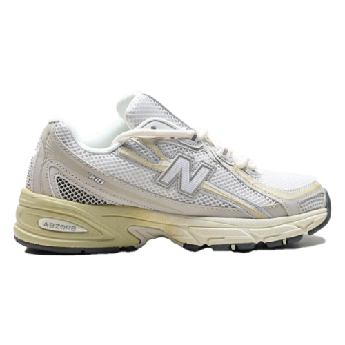 New Balance 740 Unisex Shoes, White Beige - E-SEVEN STORE
