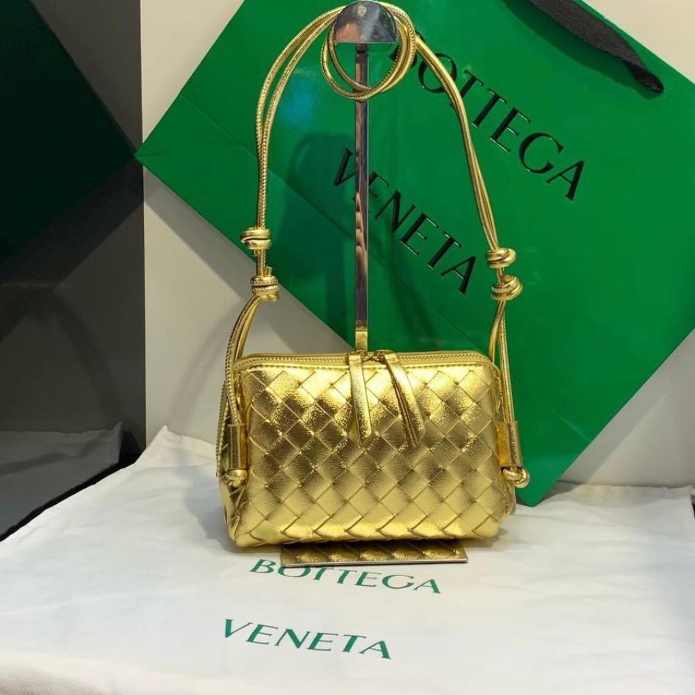 Bottega Concert Gold Zipper Shoulder Bag - E-SEVEN STORE