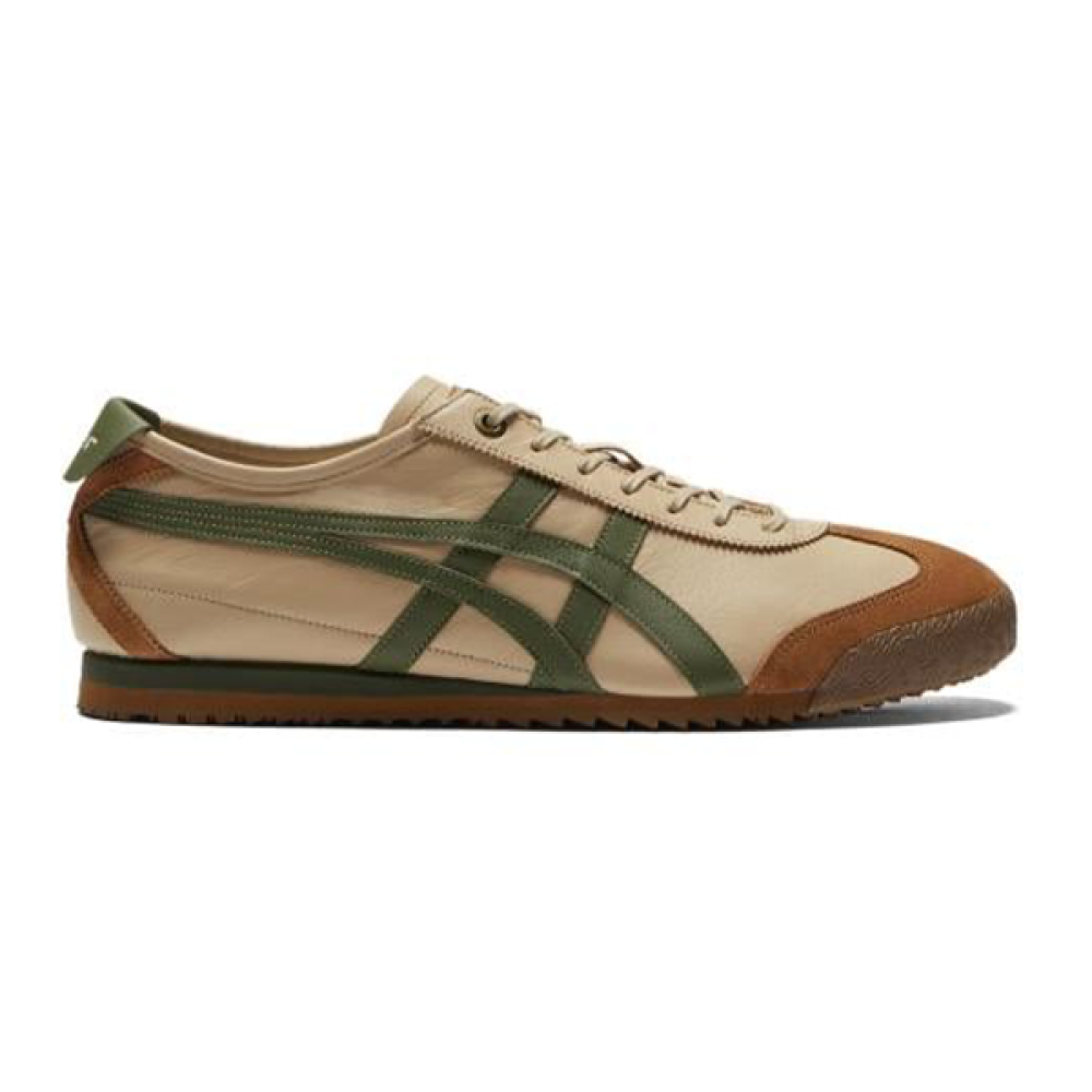 Shoes Onit Soca Tiger Mexico 66 Beige Brown with Green - E-SEVEN STORE