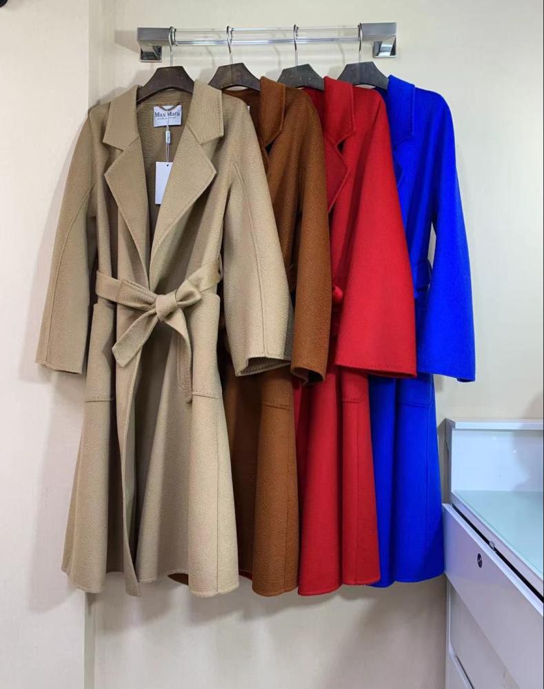 Max Mara Women's Classic Brown Belted Coat - E-SEVEN STORE