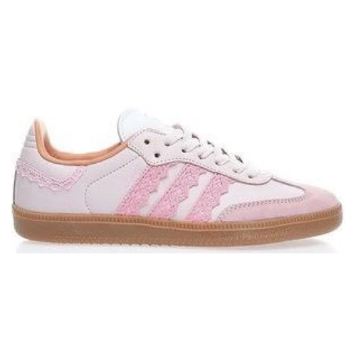 Adidas Samba Crochet Pink Custom Shoes - E-SEVEN STORE