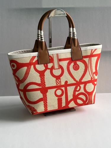 バッグ Summer Hermès d'Orphee beige and brown peacock print neck scarf - E