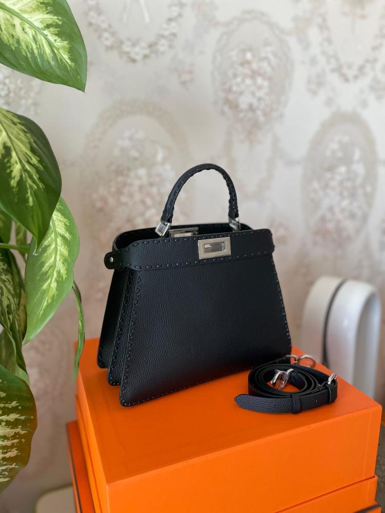 Fendi Peekaboo I See You Black Luxury Handbag - E-SEVEN STORE