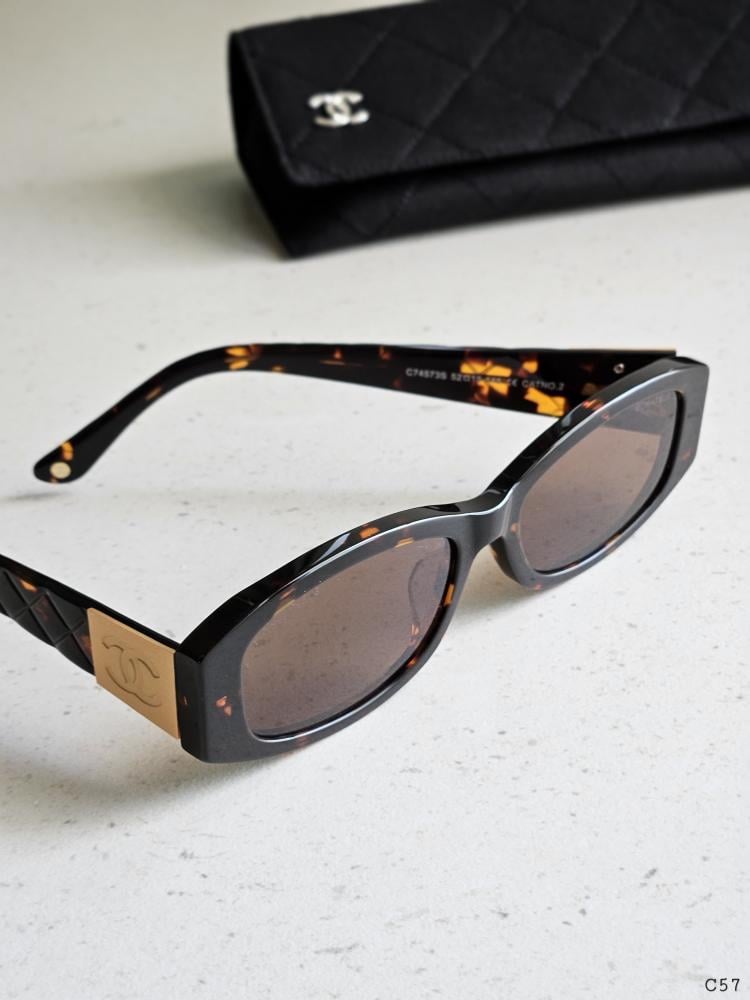 Chanel Women's Square Brown Sunglasses - E-SEVEN STORE