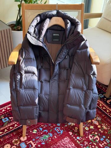 専用ページ⑤ Zegna Men's Puffer Jacket in Stylish Brown - E-SEVEN STORE