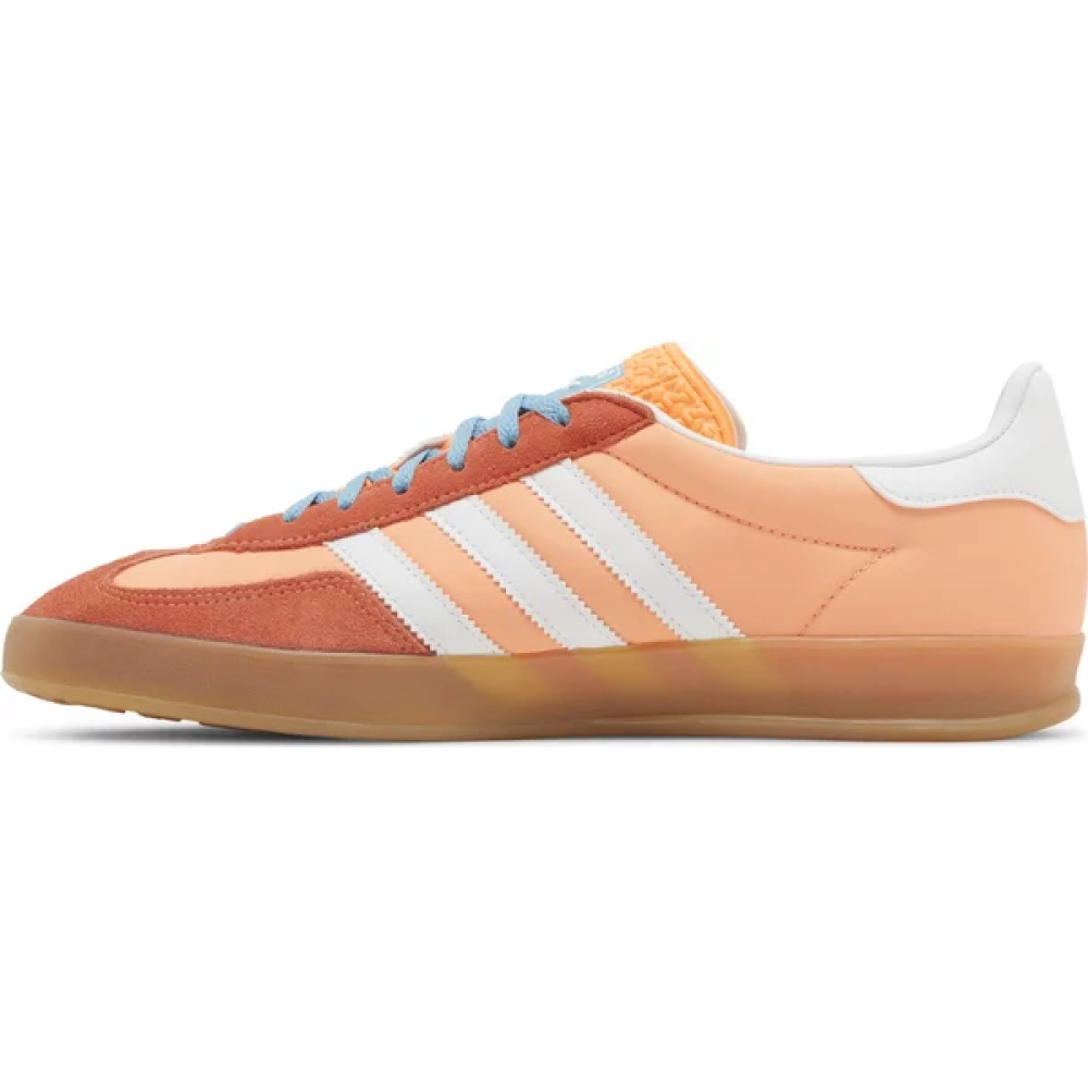 Adidas Gazelle Indoor Shoes Light Orange White E-SEVEN STORE