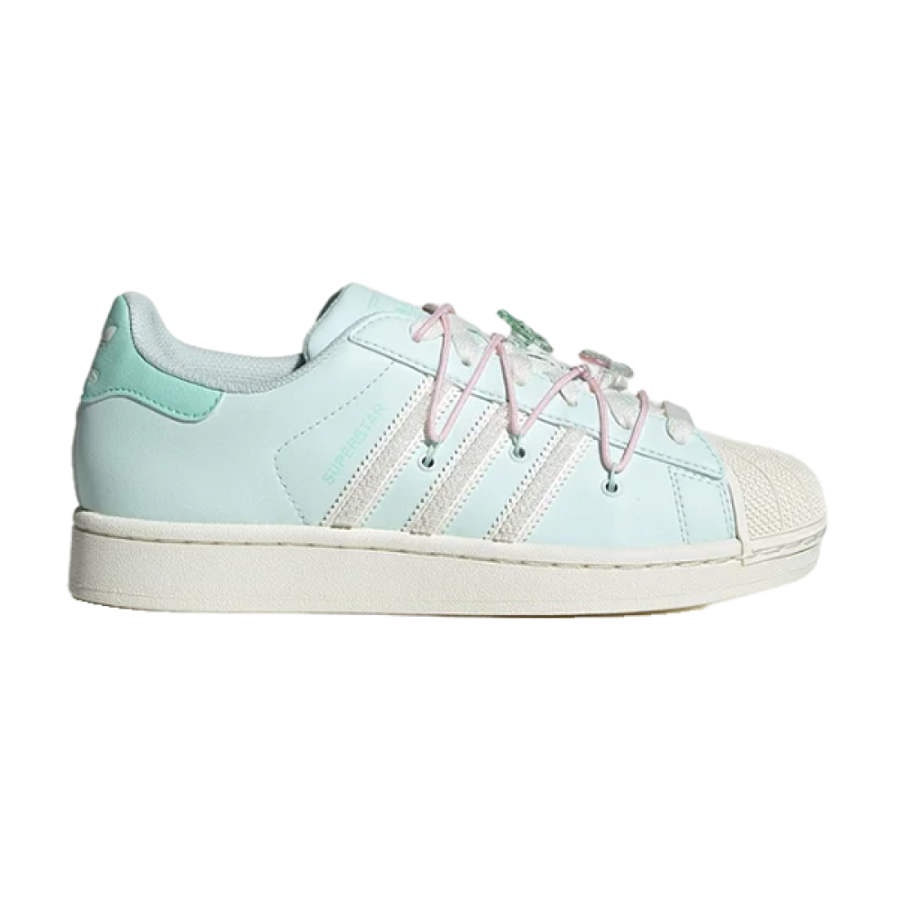 Adidas Superstar Lite Aqua White Women's Double Lace-Up Shoe