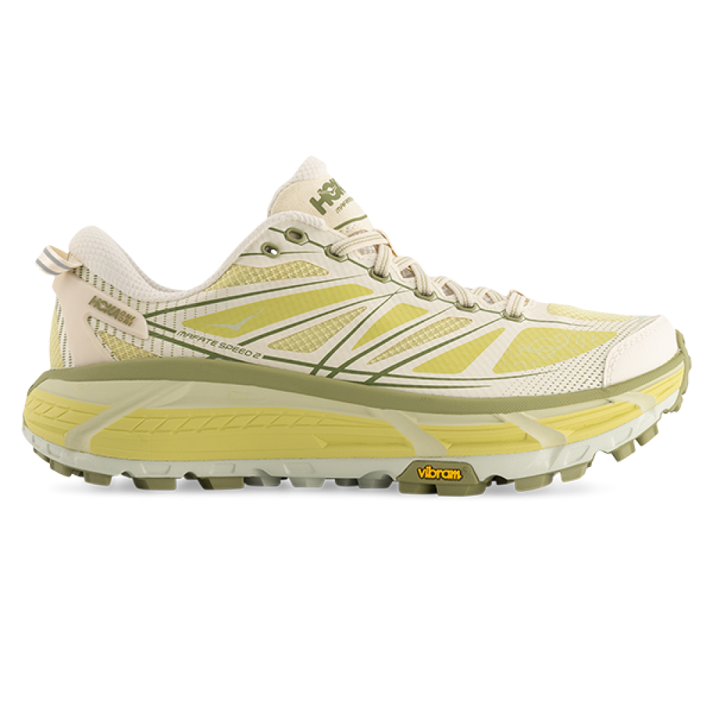 HOKA MAFAT SPEED 2 SNEAKERS LIGHT GREEN WITH BEIGE