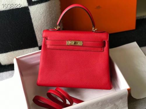 ケリー Hermes Kelly 19cm Women's Bag in Caramel - E-SEVEN STORE