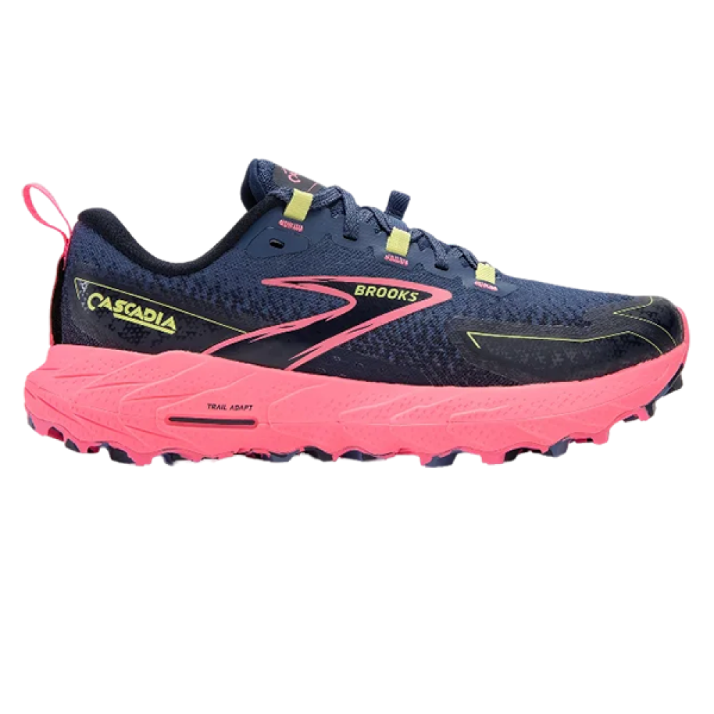GREY Brooks Cascadia 16 Unisex Shoe, Navy and Pink - E-SEVEN STORE