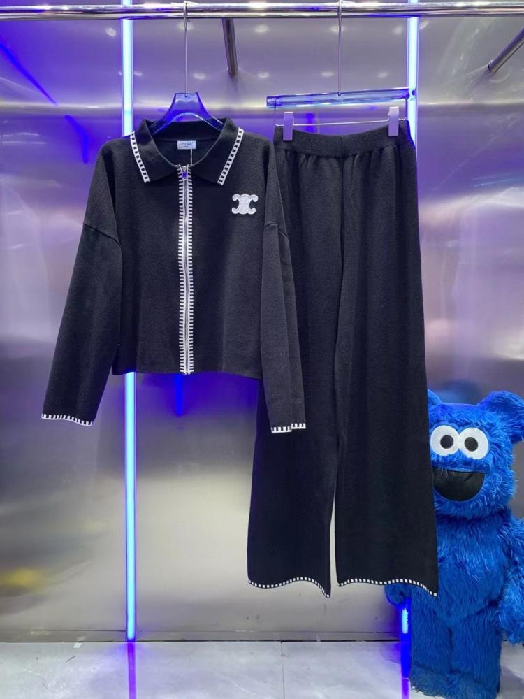 سيت سبور سيلين كاجوال يومي قميص وبنطال واسع مريح