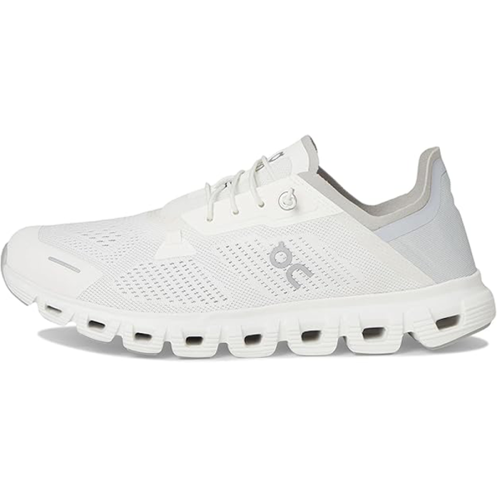 On Running Cloud 6 White Elastic Lace Sneaker
