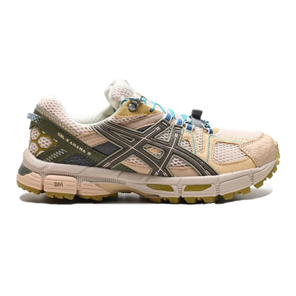 スニーカー ASICS Gel-Kahana 8 Cream Brown Sneakers ASICS Women's Gel-Kahana 8 Running Shoes, Cream/Ginger Peach