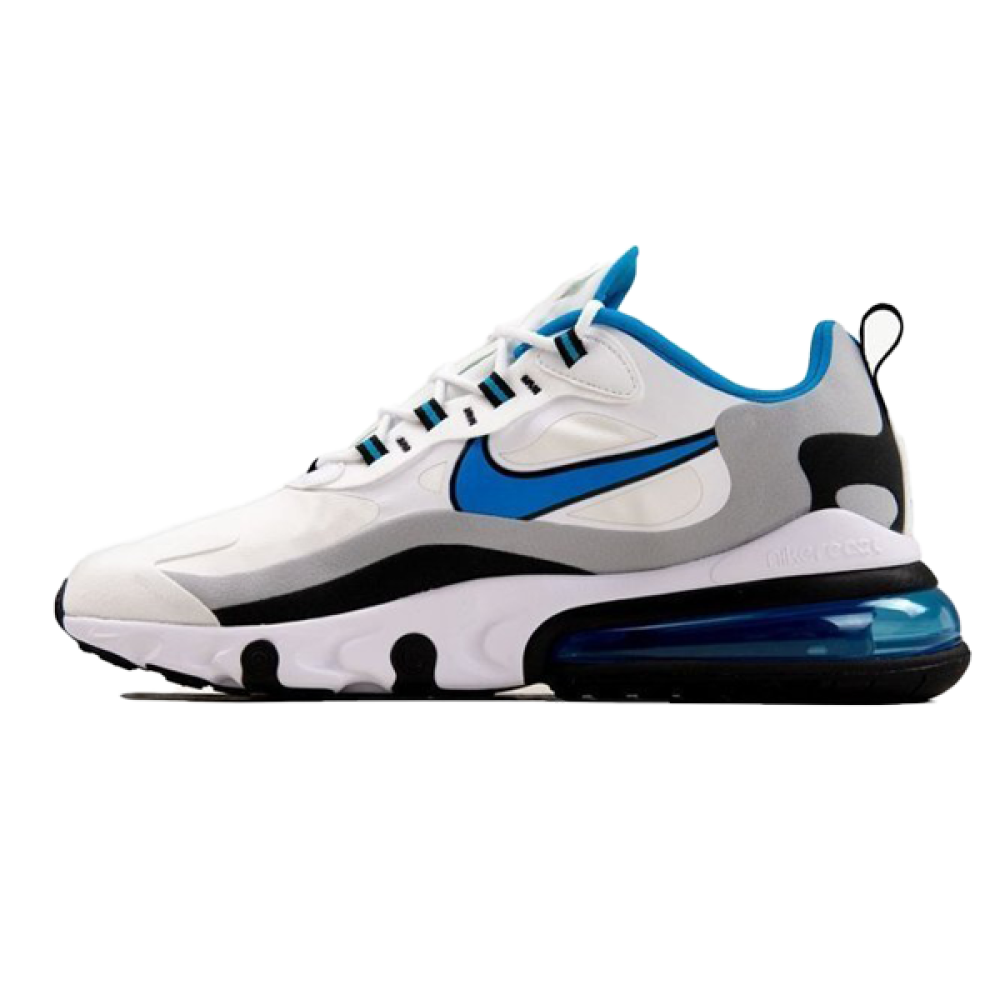 Nike Air Max 270 Unisex Basketball Sneakers White Blue Grey E