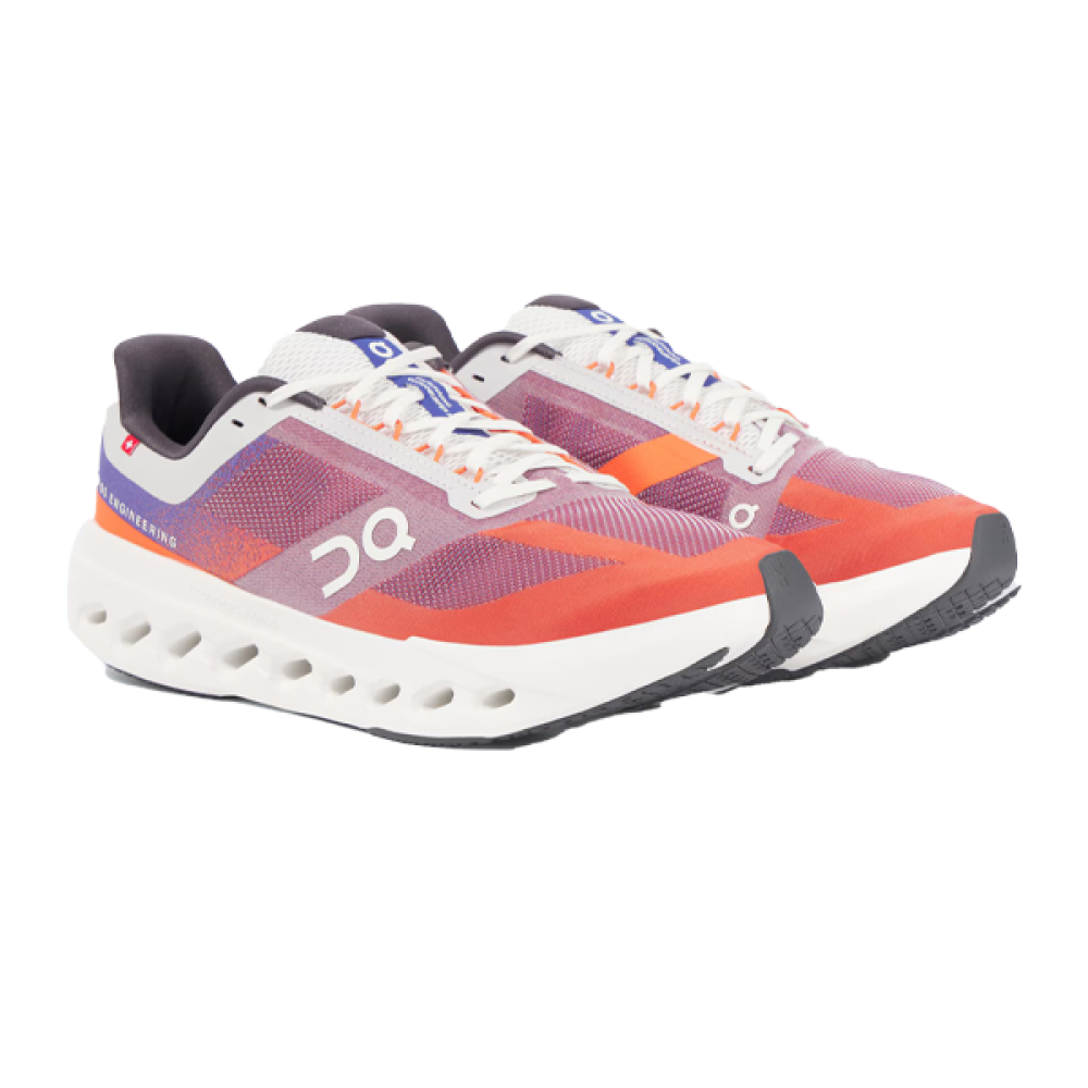 purple and orange sneakers