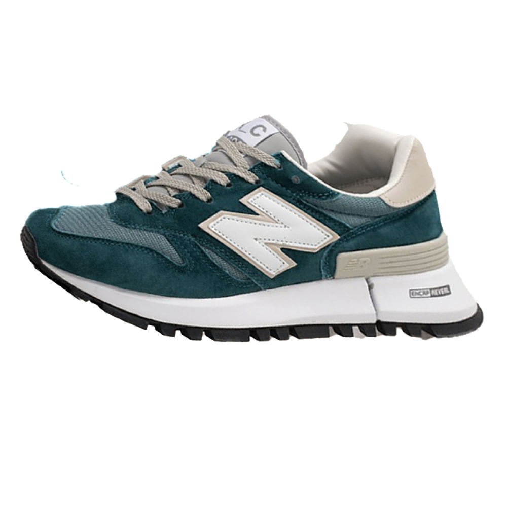 New Balance 1300 Unisex Sneakers, Dark Green and Beige