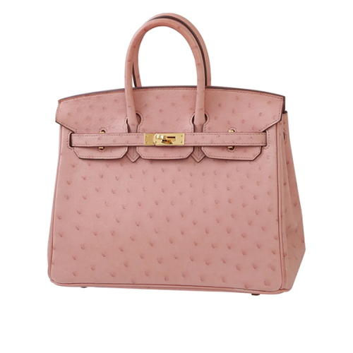 Hermes Birkin 25cm Pink Bag with Elegant Top Handles - E-SEVEN STORE