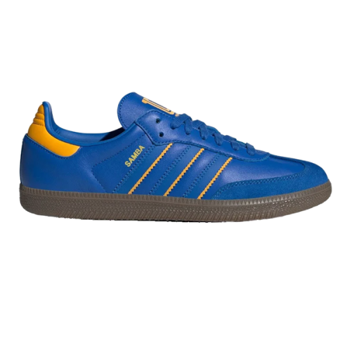 Adidas Samba Shoes Navy Blue and Yellow - E-SEVEN STORE