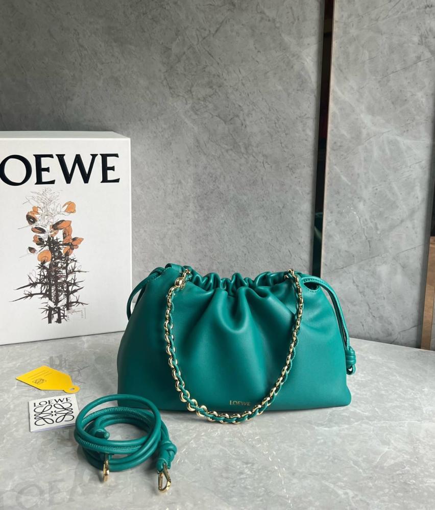 ロエベ Loewe Flamingo 29cm Shoulder Bag in Modern Aqua - E-SEVEN STORE