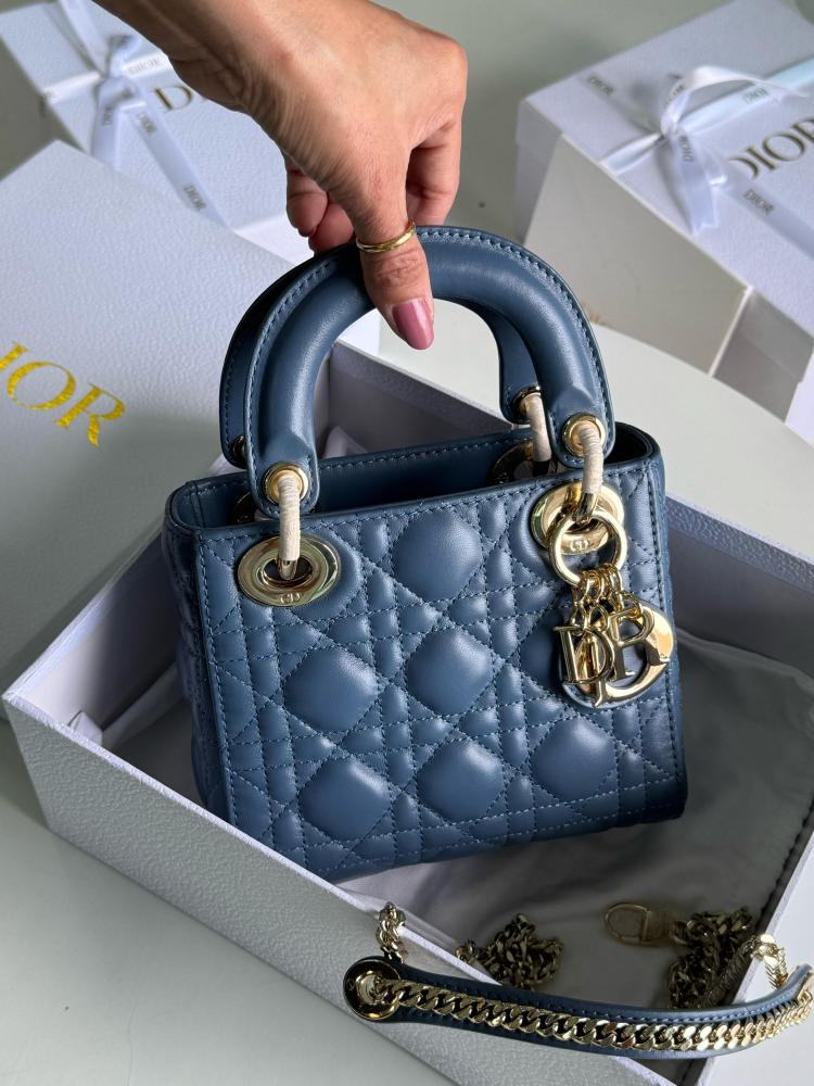 mini lady dior with chain