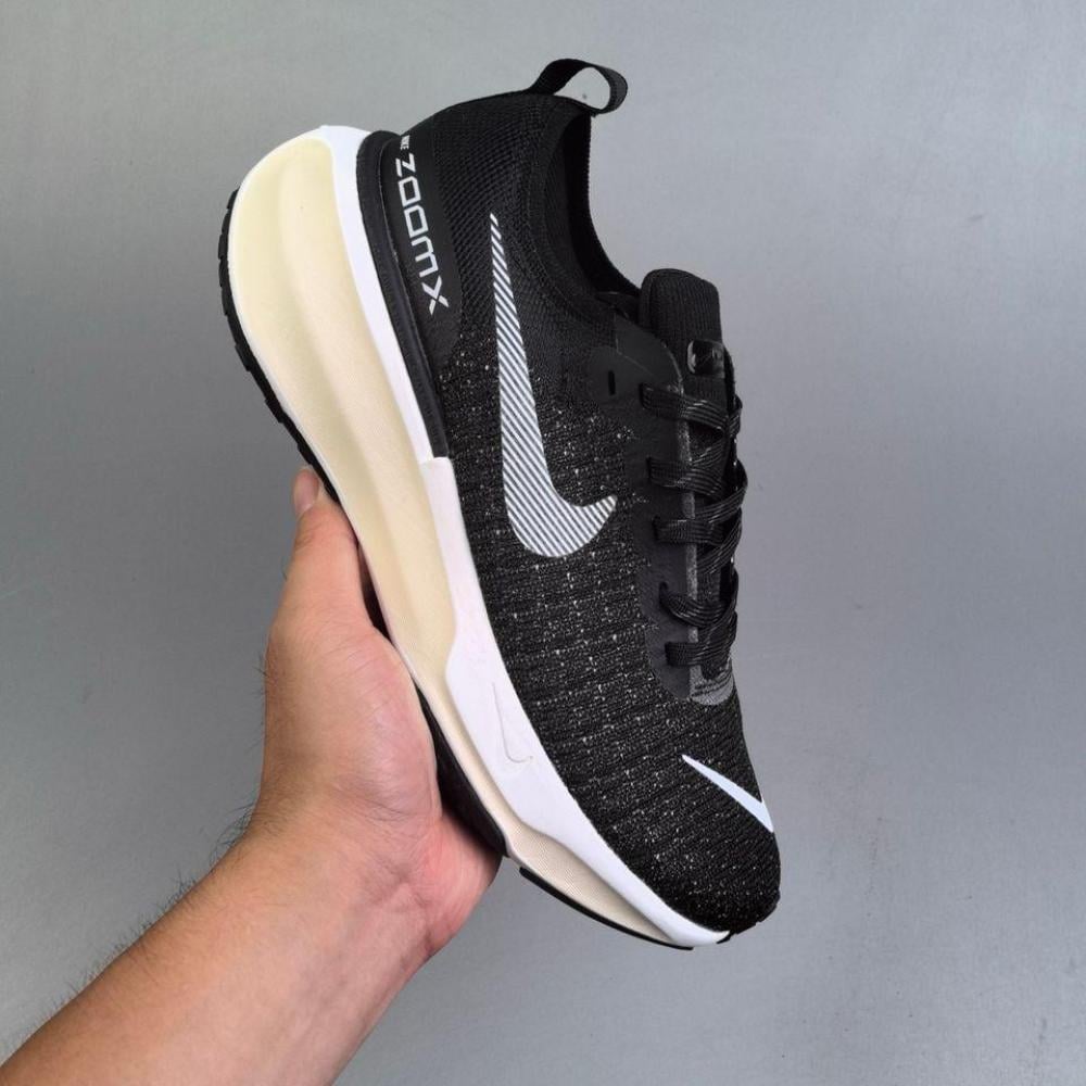 Nike Zoom X Invisible Shoes, Black with White Sole E-SEVEN STORE - Main Image