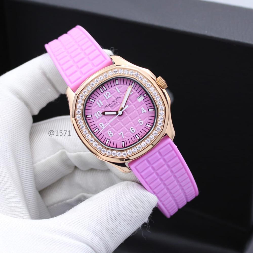 Patek Philippe Aquanaut Women's Watch, Purple and Gold, Elegant
