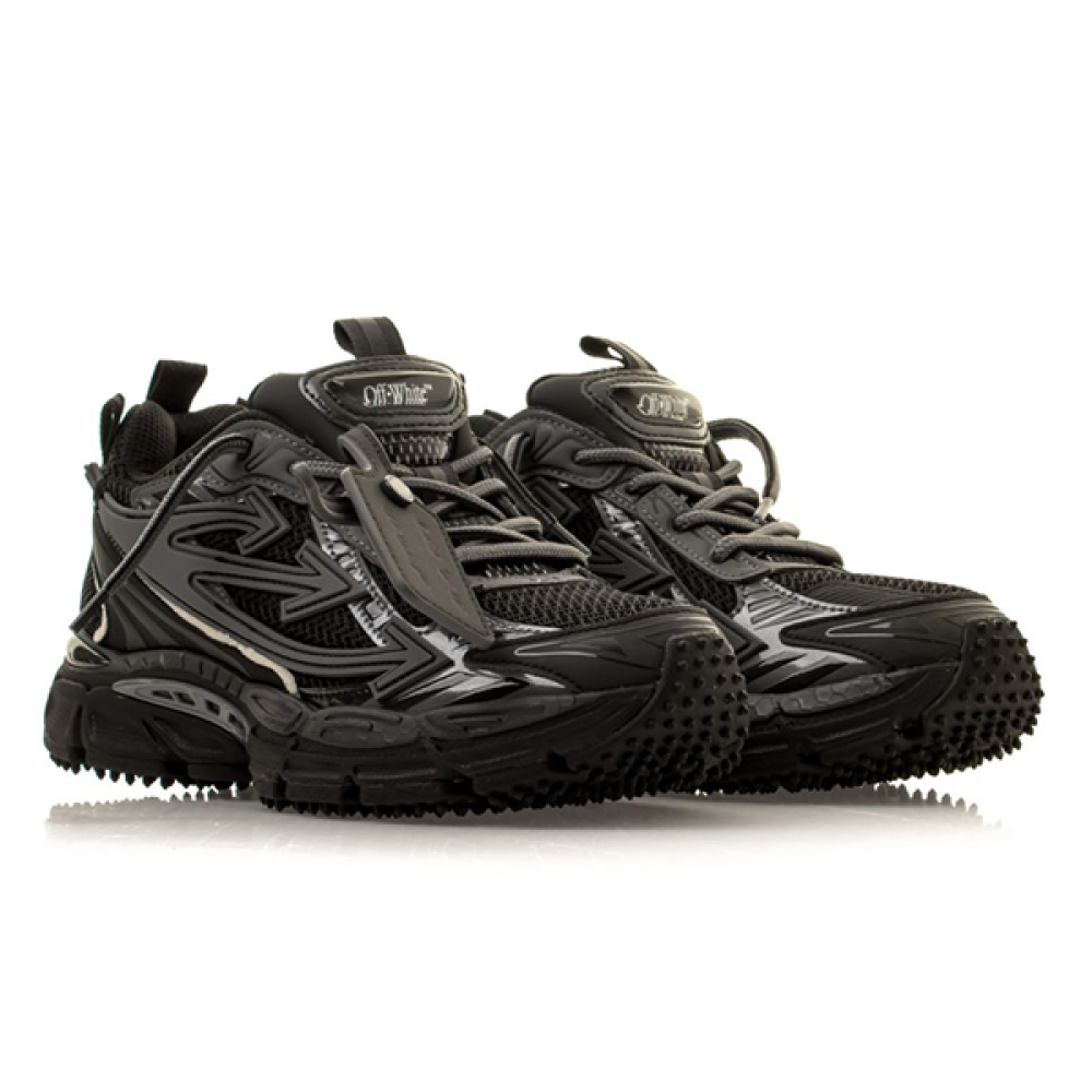 Unisex Off-White Be Right Back Sporty Sneaker in Black E-SEVEN STORE