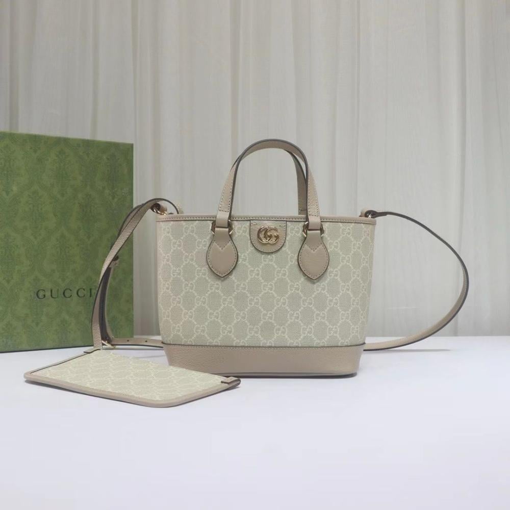 حقيبة كلاسيك قوتشي ميني توت باق اوفيديا للنساء وايت بيج