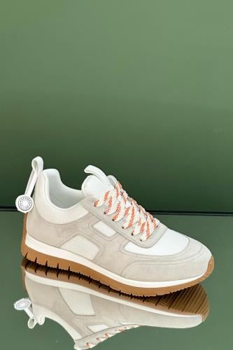 HERMES　フラットシューズ 37.5サイズ Jimmy Hermes Men's Daily Shoes, Comfortable Sneaker, White - E