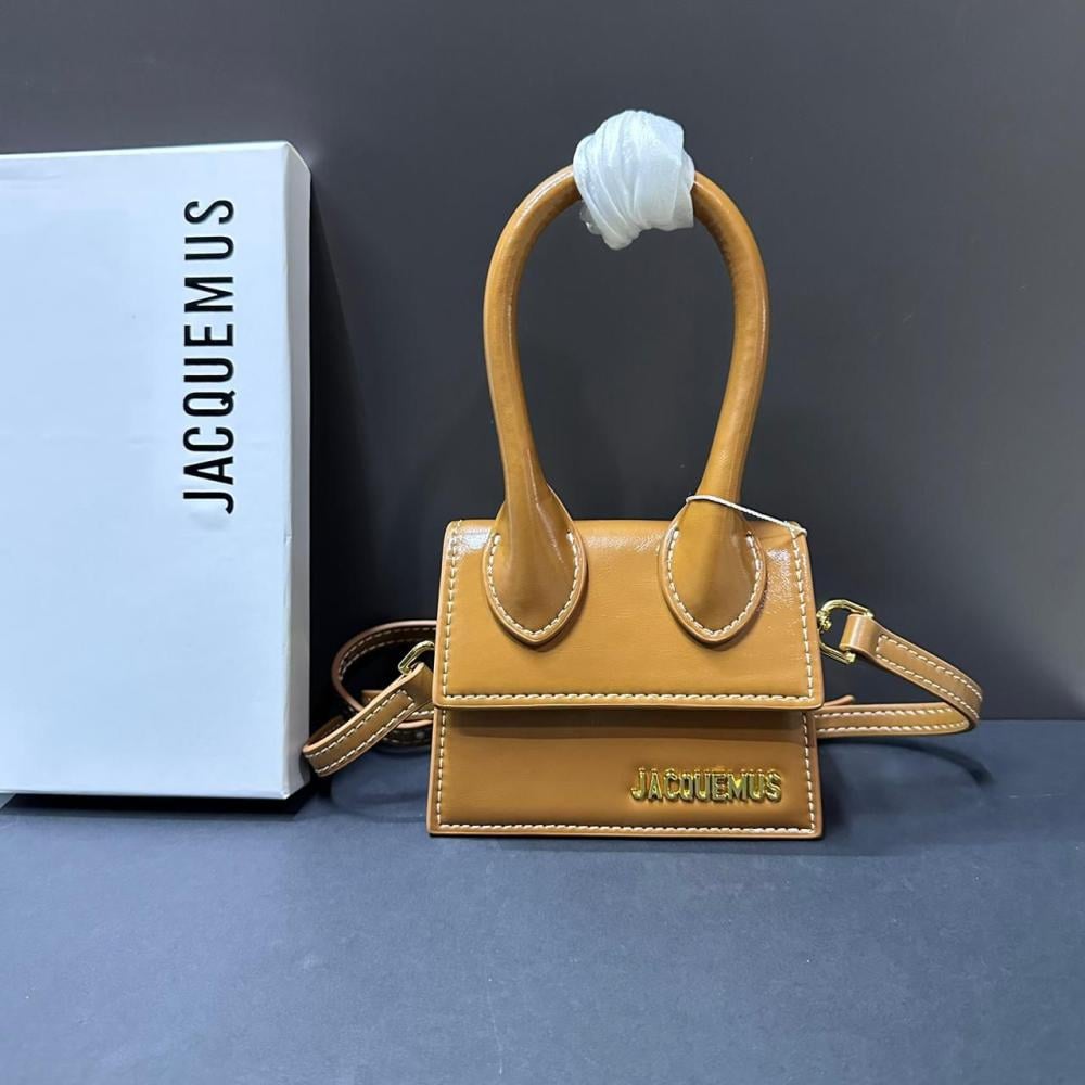 Jacquemus Le Chiquito Mini Shoulder Bag, Honey E-SEVEN STORE