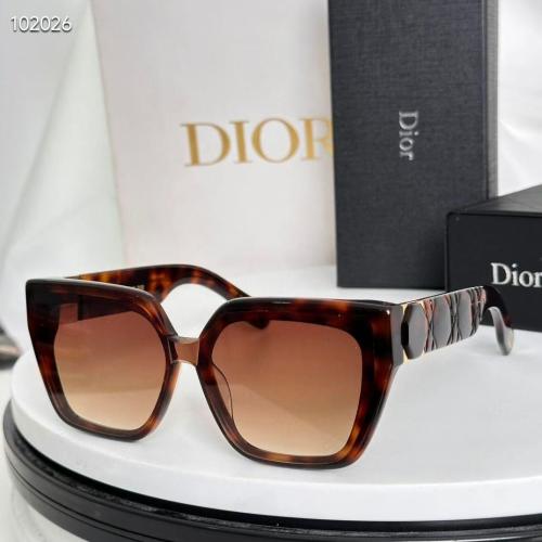 ※ Dior oversized square sunglasses in brown - E-SEVEN STORE
