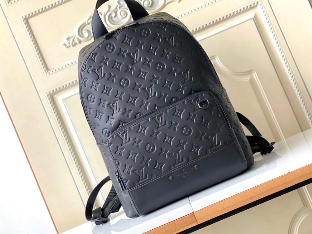 Louis Vuitton Monogram Leather Backpack in Black Luxury - E