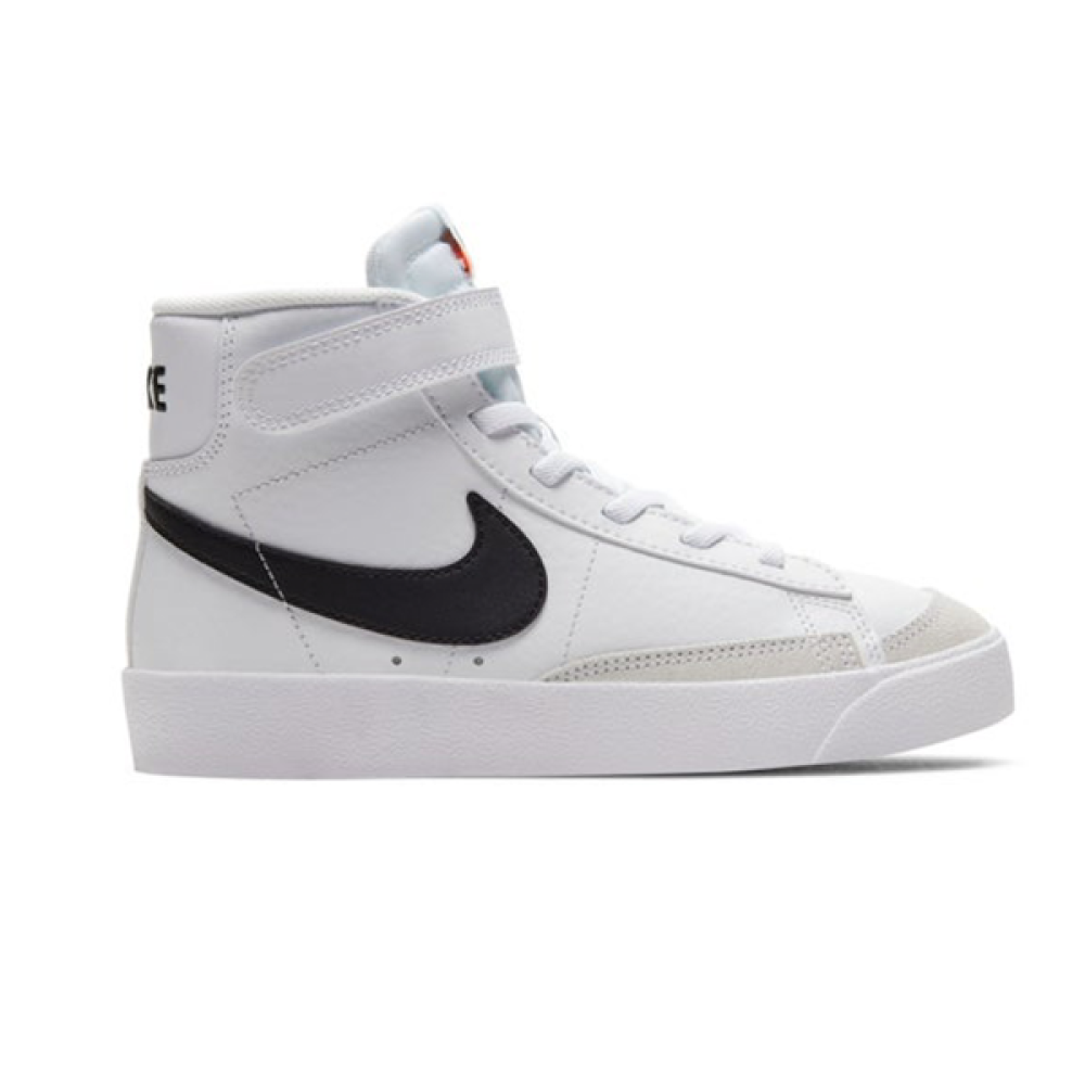 Nike Blazer Kids' Sneakers in White with Black Logo