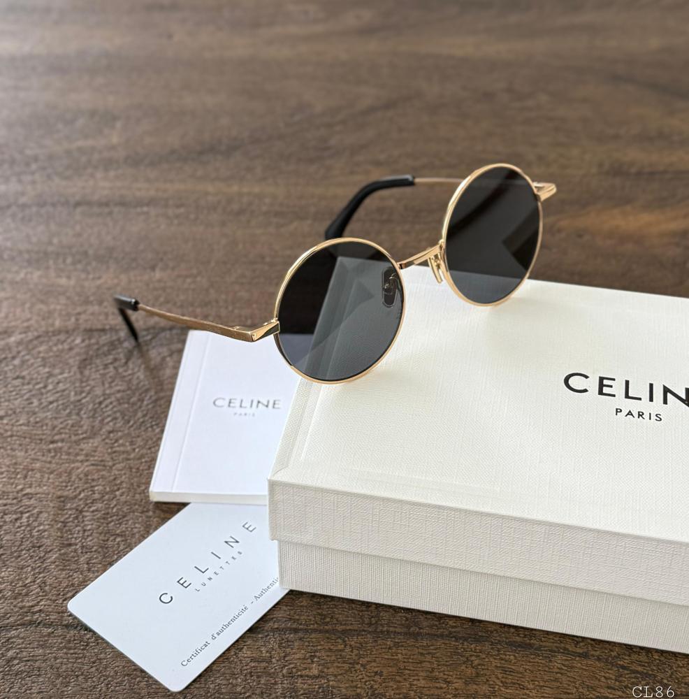 Celine Sunglasses Black and Gold Sunglasses - E-SEVEN STORE