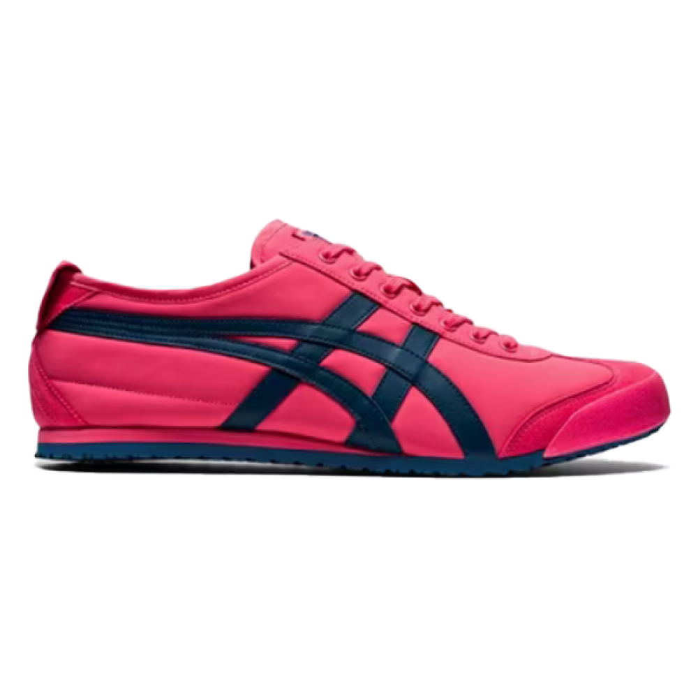 Onitsuka Tiger Mexico 66 Shoes Pink with Navy Stripes - E