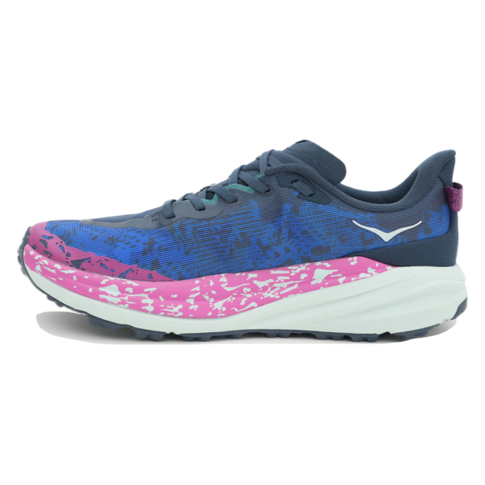 Hoka Men's Speedoat 6 Sneaker, Navy Blue Pink