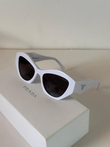 Prada Sunglasses Women's White Black Lens Sunglasses | ESEVEN STORE