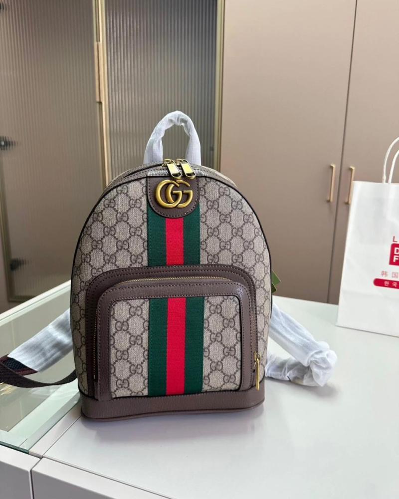 Gucci Ophidia GG Women's Backpack Brown and Beige