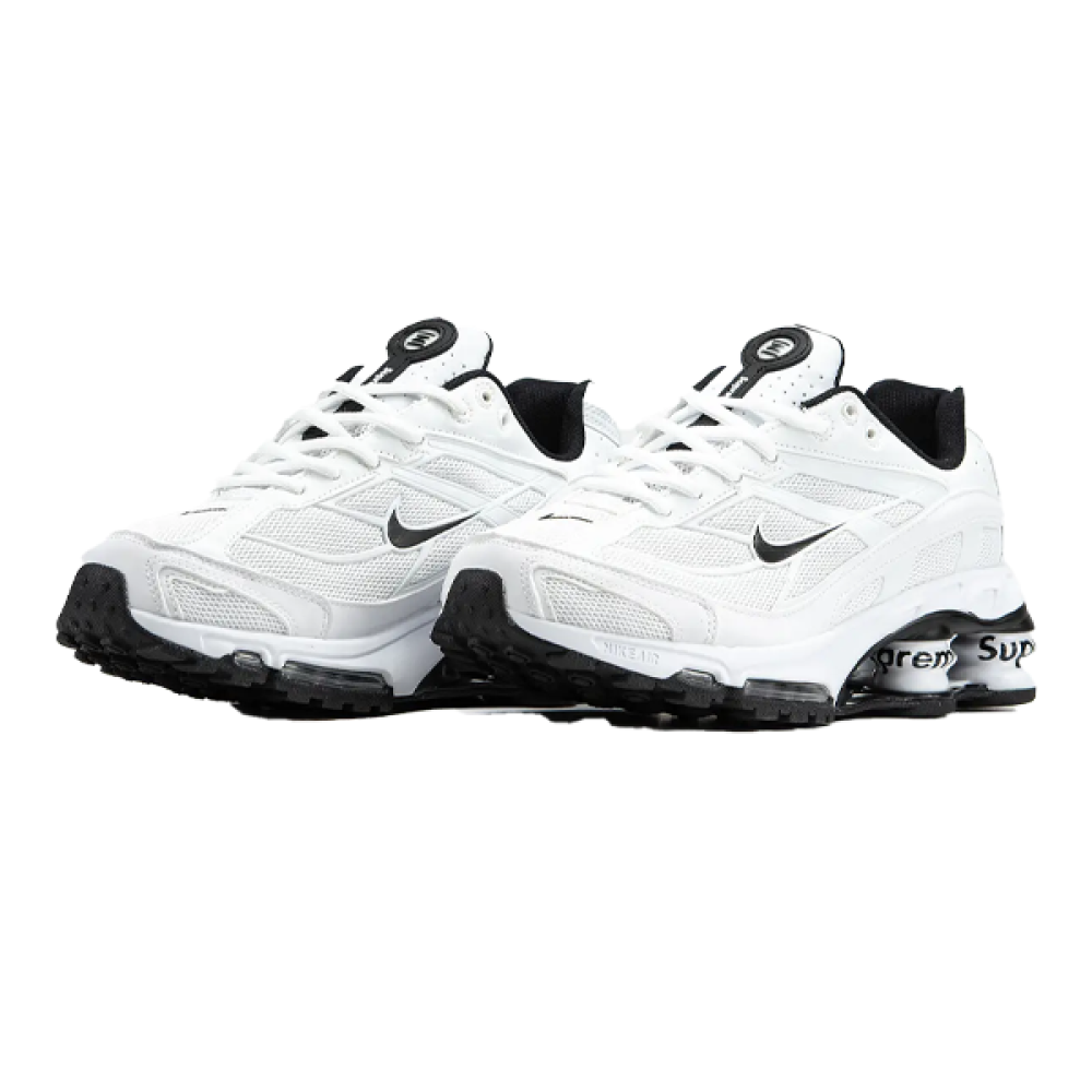 プラダ　44 Nike Shox Ride 2 Super Me Men's Shoes, White, Black Sole - E