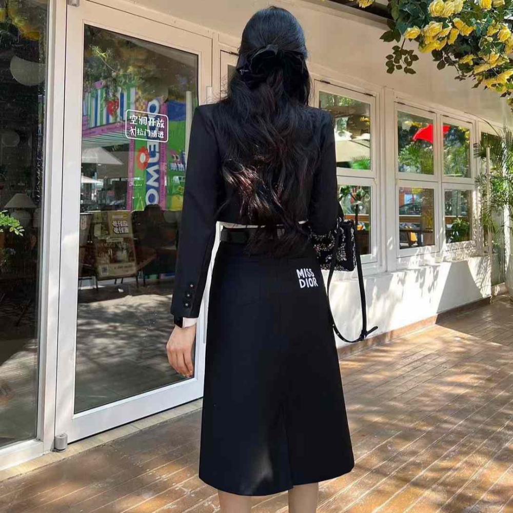 Dior Miss Dior Black Formal Skirt Set - E-SEVEN STORE