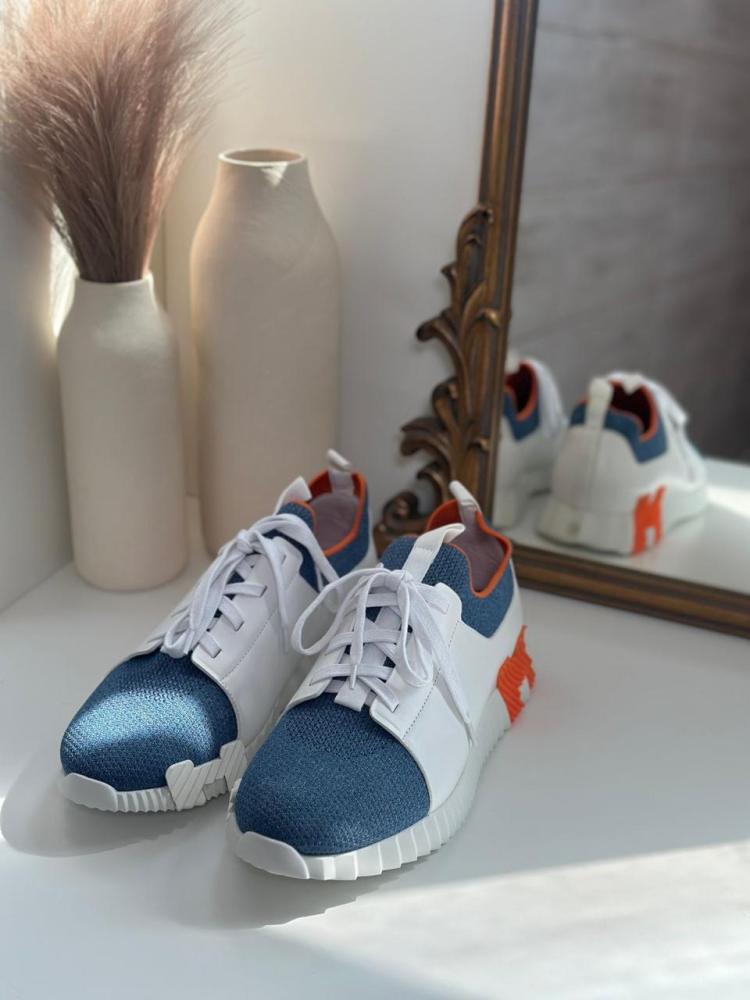 HERMES 軽量 スニーカー 本革スエード お洒落 メッシュ Bouncing Bouncing sneaker | Hermès Macau SAR