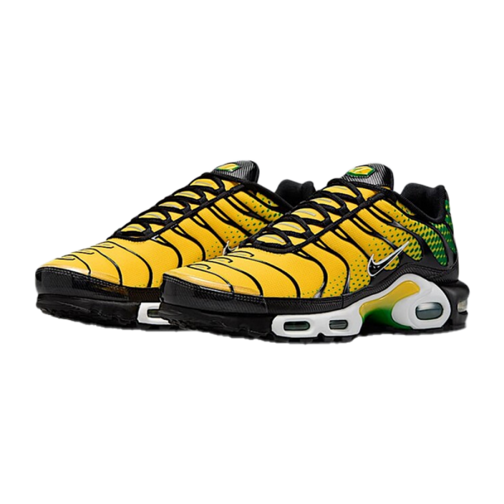 テネシー Nike Men's Air Max Plus Jamaica Shoes Yellow and Green - E-SEVEN STORE