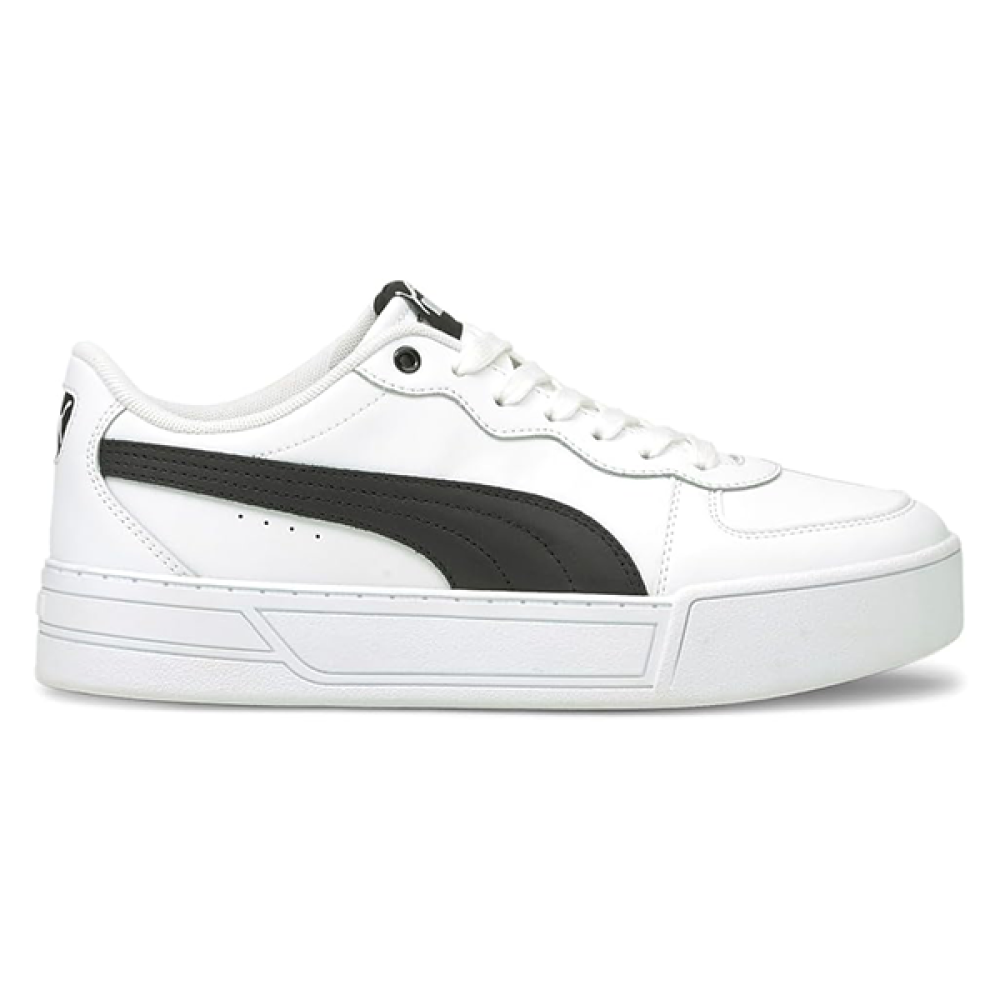 Puma Sky Flat Unisex Sneakers in White and Black