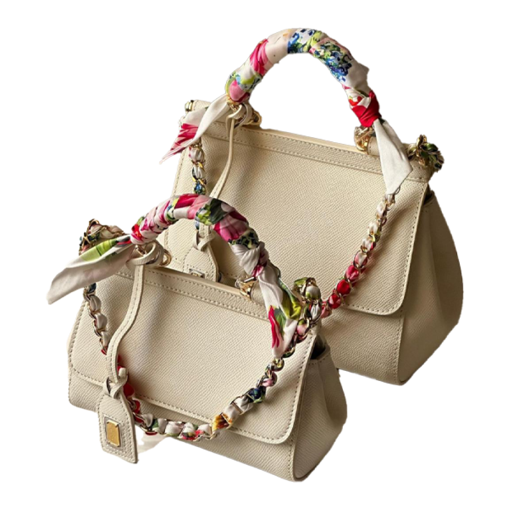 Dolce & Gabbana women's handbag, elegant beige color - E