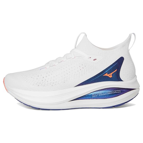 Mizuno New Vista 2 Unisex Shoes, White with Blue Accents | ESEVEN